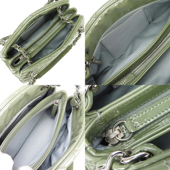 Chanel Chain Handbag Mademoiselle Coco Mark Green CHANEL GREEN No. 14 Enamel ... - Picture 7 of 9